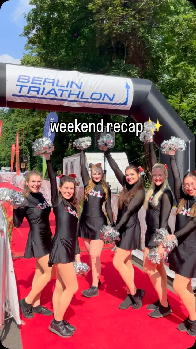 Kleiner Wochenend Rückblick vom @berlintriathlon 🌈✨

Ihr plant ein Event und sucht noch tänzerische Verstärkung? Meldet euch bei uns! 🤗

#dance #triathlon #berlin #triathlonberlin #cheer #recap #weekendrecap